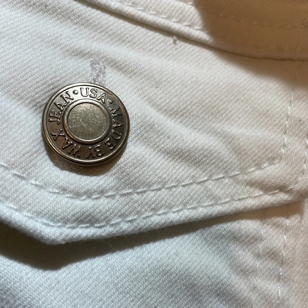 Wax Jean White Denim Jacket Plus 1xl NWT - Picture 9 of 9